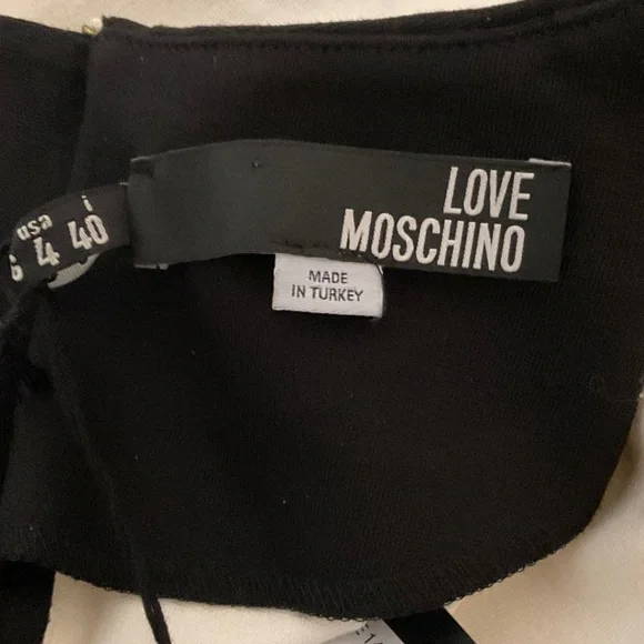 Love Moschino Scalloped Mini Dress Size 4 NWT - Picture 5 of 7